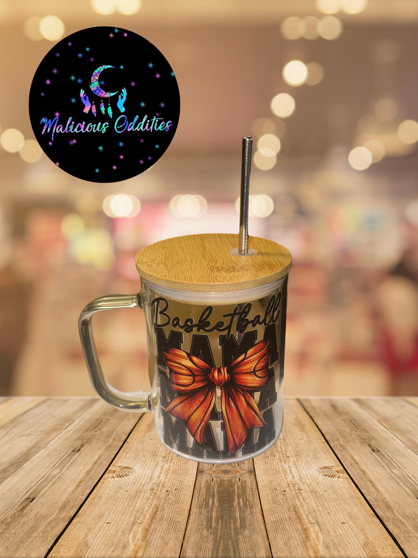 Basketball Mom Mug w/lid