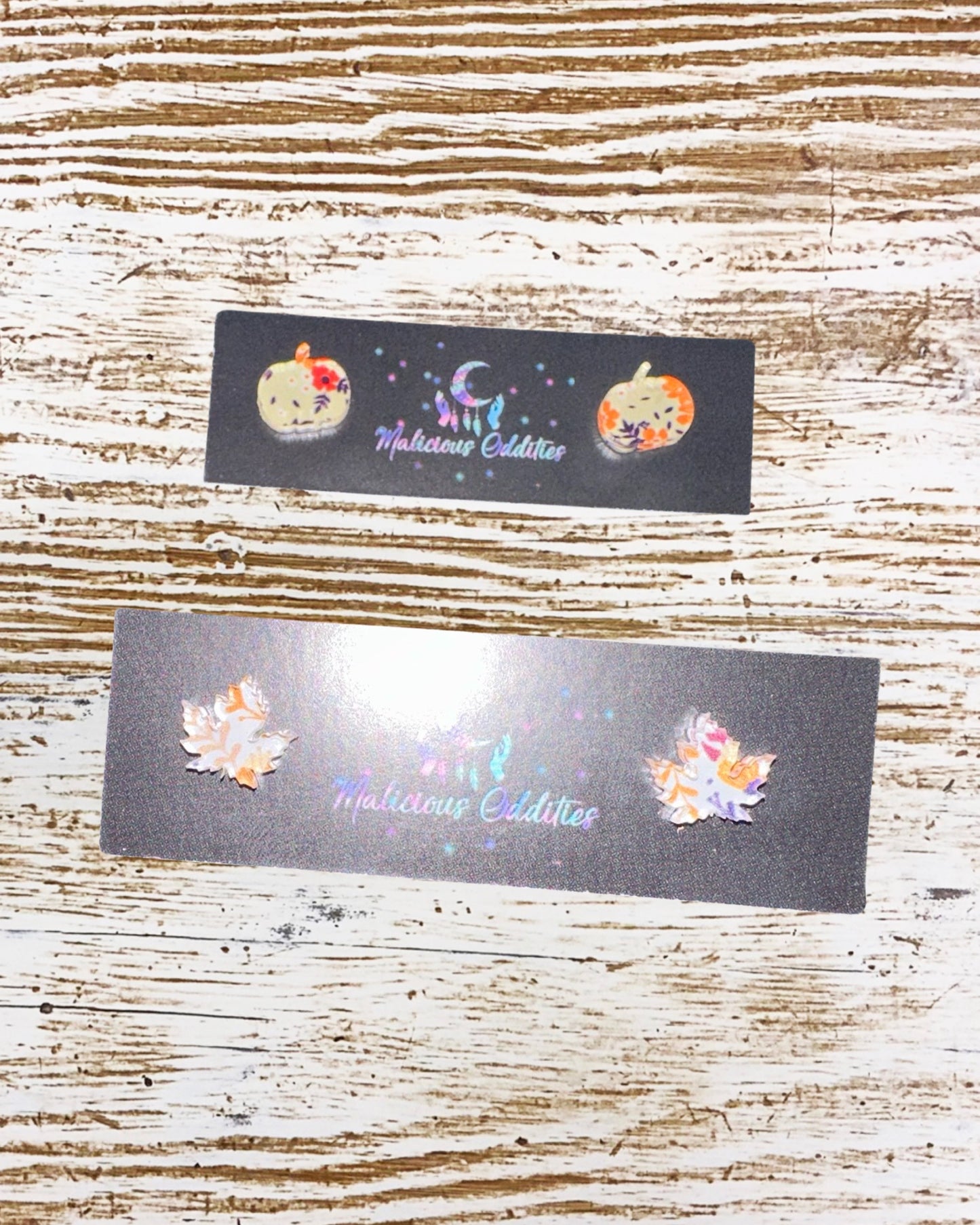 Floral fall studs