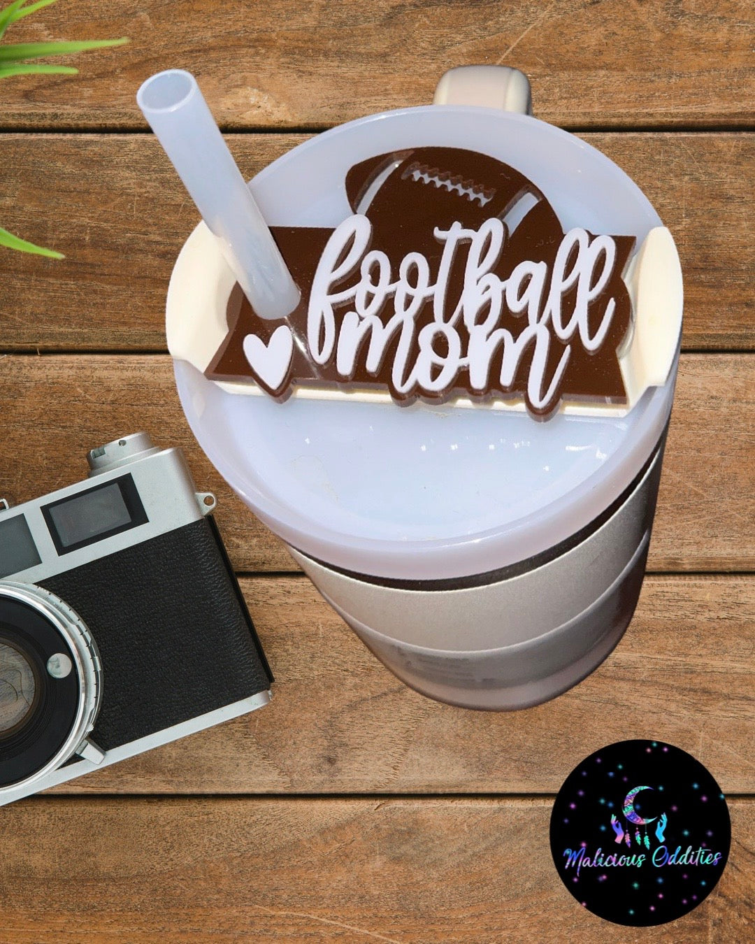 Football Mom Stanley Tumbler Topper