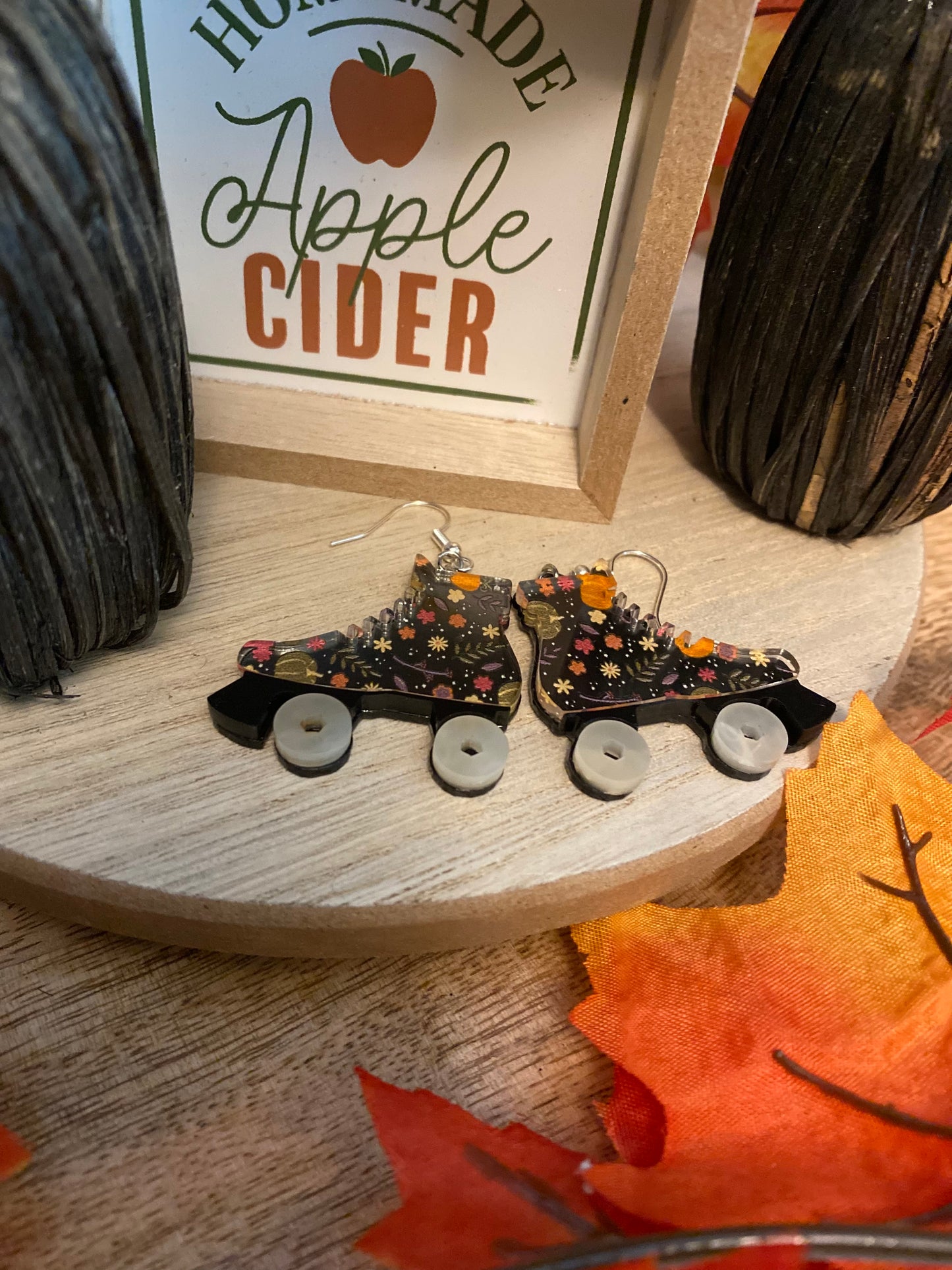 Pumpkin Quads Earrings