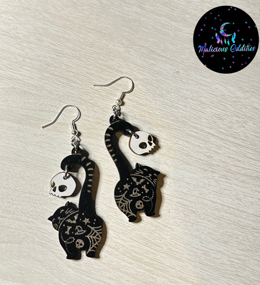 Kitty Bum Earrings- Halloween