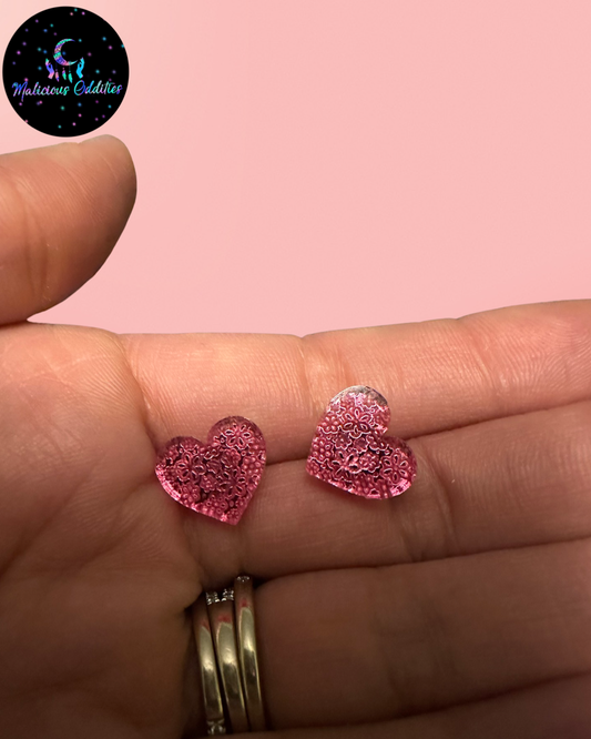 Floral Heart Studs